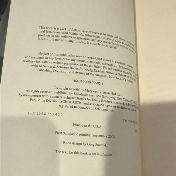 Among the Enemy by Margaret Peterson Haddix - Children’s book - Picture 3 of 4